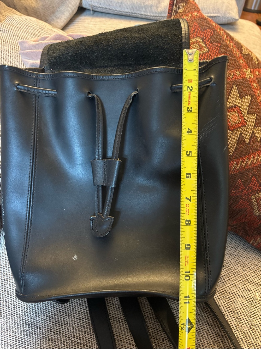 COACH Black Leather Backpack - Picture 10 of 10